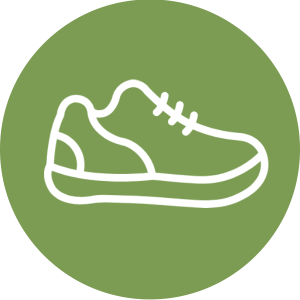Schuhtechnik Illustration grün weiß